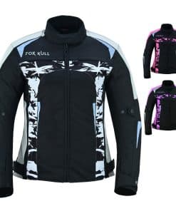 CHAQUETA DE MOTOCICLETA PARA MUJER FOXFULL CE ARMADA