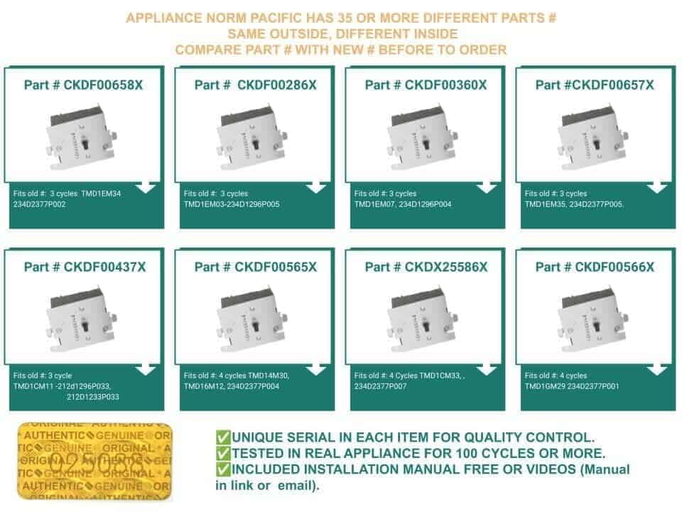 EQUIP. DR US TMD1EM35 EDU0511 Temporizador de Secadora - Imagen 4