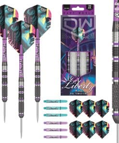 Dardos de Punta de Acero DW Liberty 25G, 90% de Tungsteno,