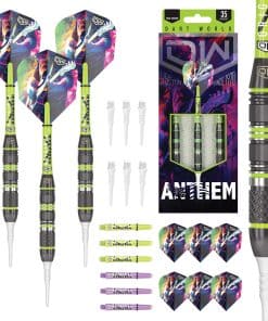 Set de Dardos Blandos DW Anthem, Barril de Acero Inoxidable
