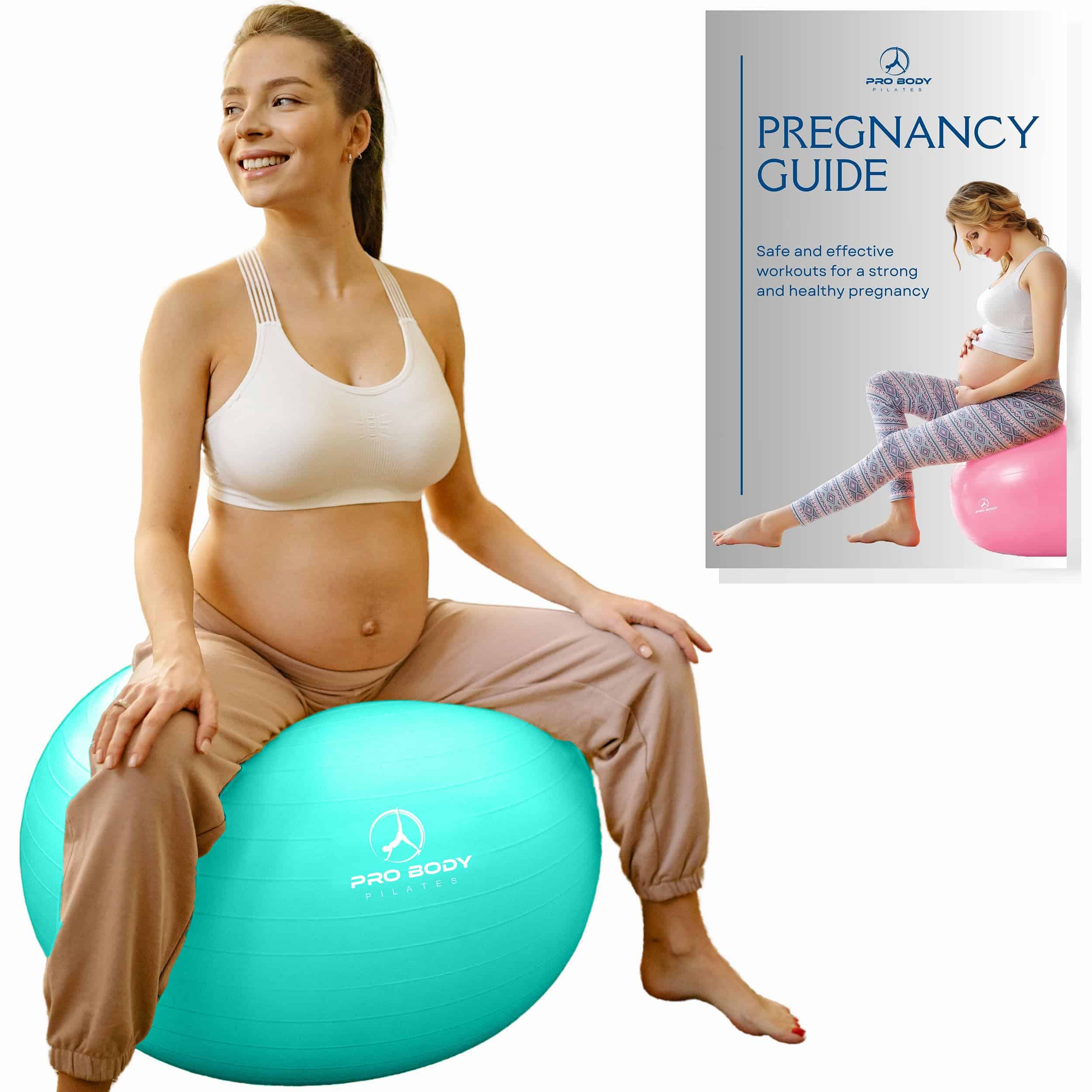 Pelota de Pilates ProBody para Embarazadas - -Aqua