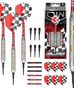 Set de Dardos Blandos DW Challenger 18G, Barril de Latón -