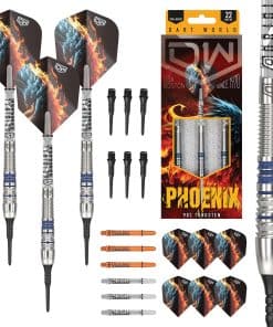 Dardos de Punta Suave DW Phoenix 90% Tungsteno,