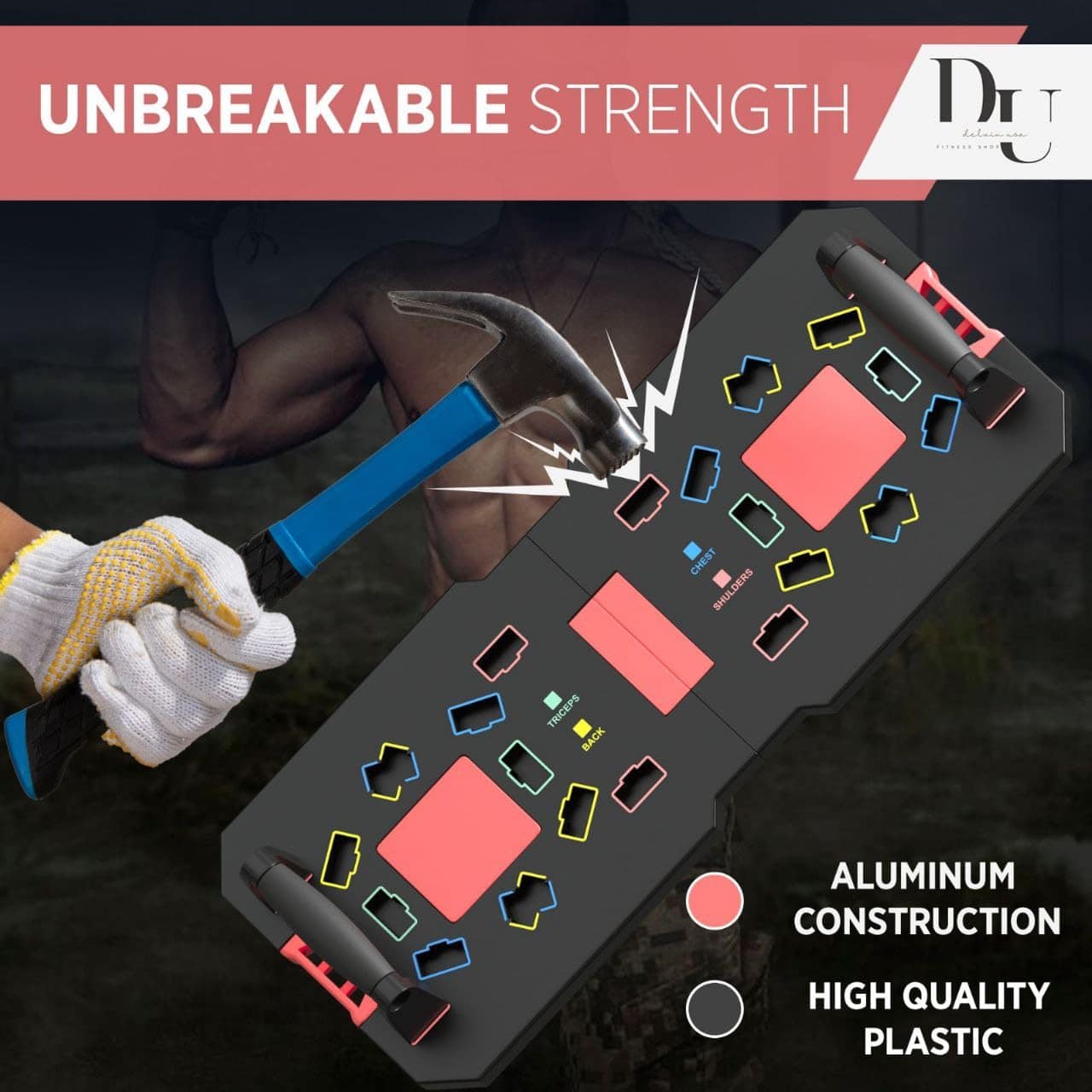 Manijas de Flexiones Perfectas, Equipo de Gimnasio Portátil - Imagen 9