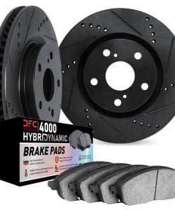 Kit de rotores de freno delanteros Dynamic -Negro