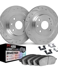 Juego de Frenos Delanteros y Discos de -Plata