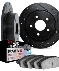 Kit de Rotores de Freno Traseros Dynamic -Negro