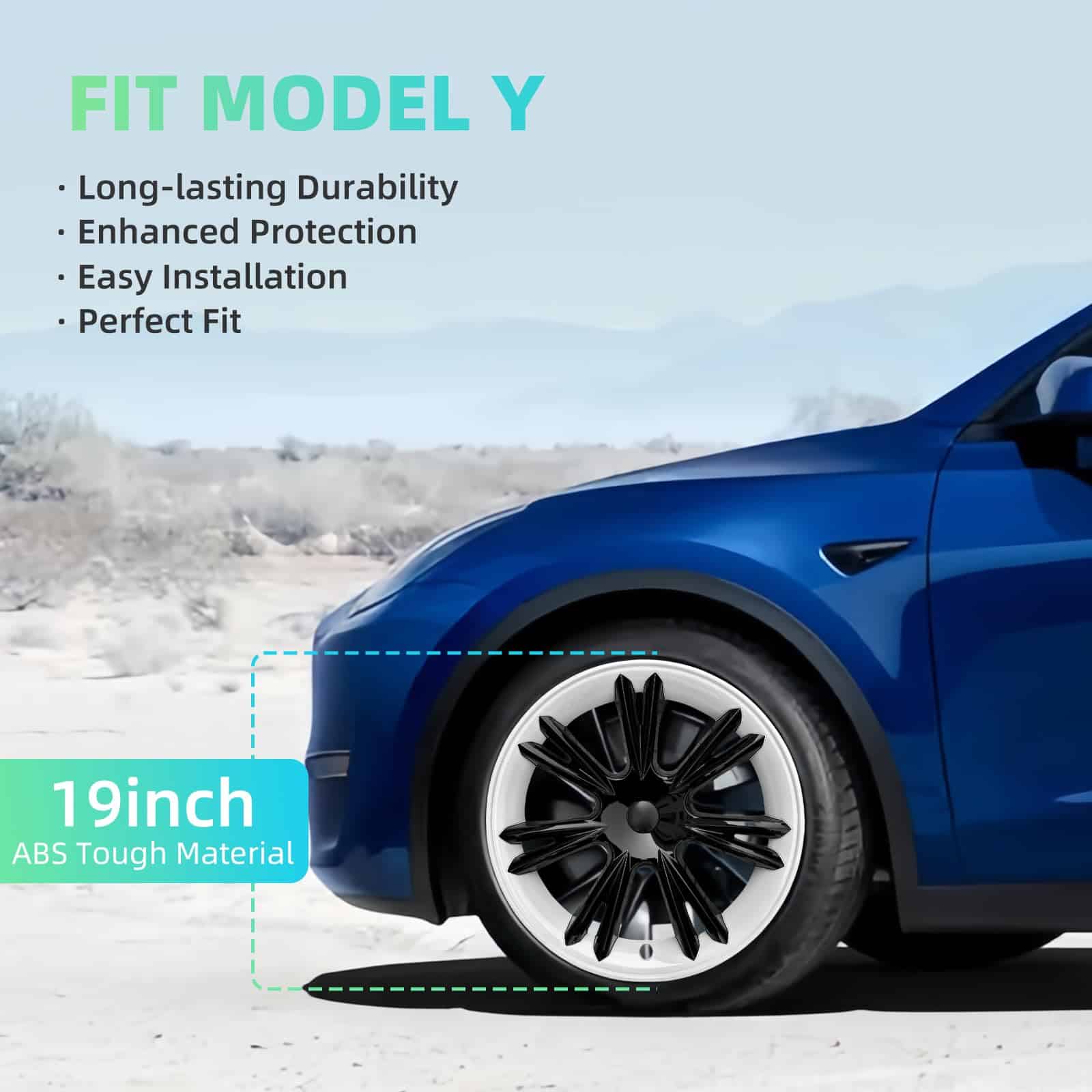 Cubiertas de rueda para accesorios Tesla Model Y 2024 de 19 - Imagen 4