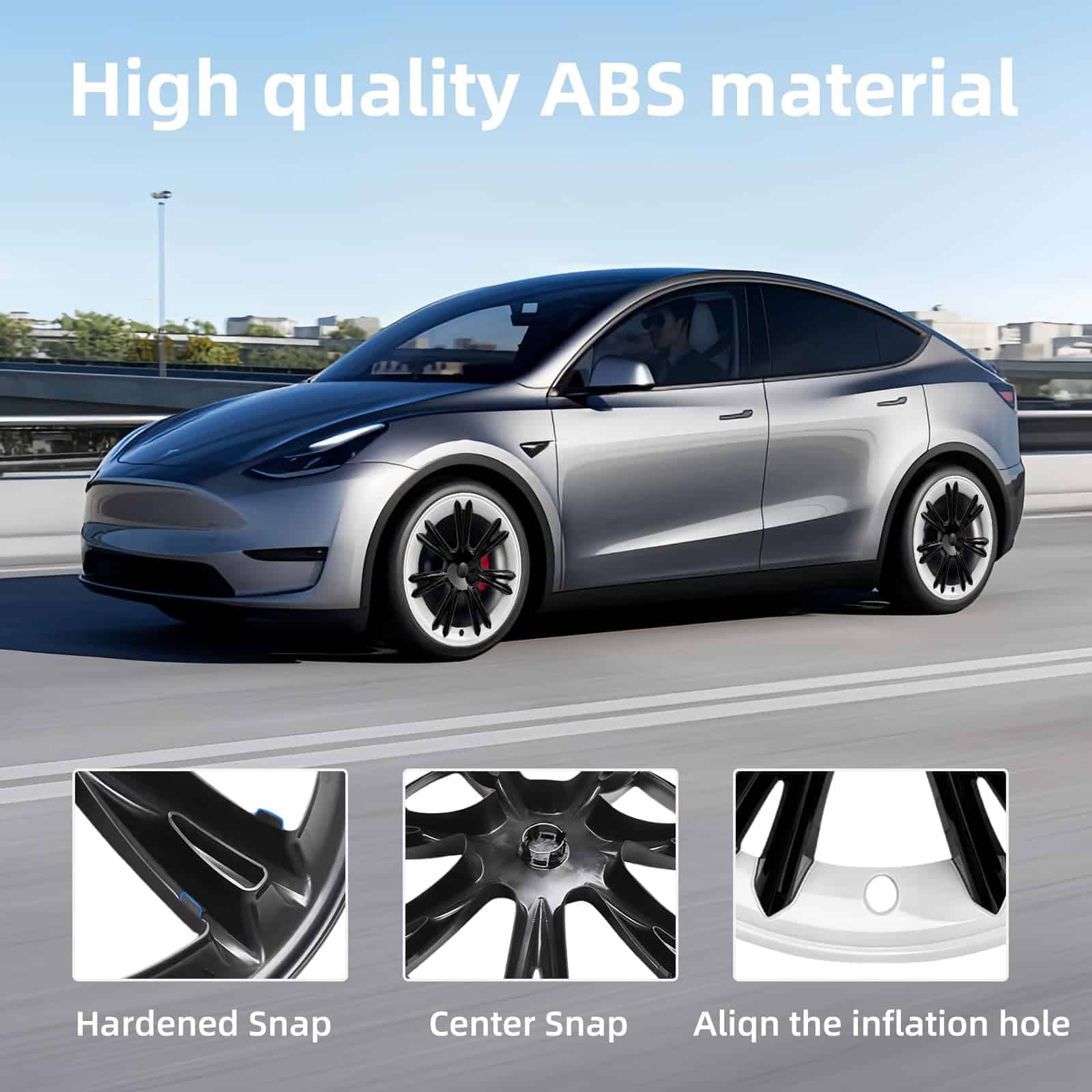 Cubiertas de rueda para accesorios Tesla Model Y 2024 de 19 - Imagen 5