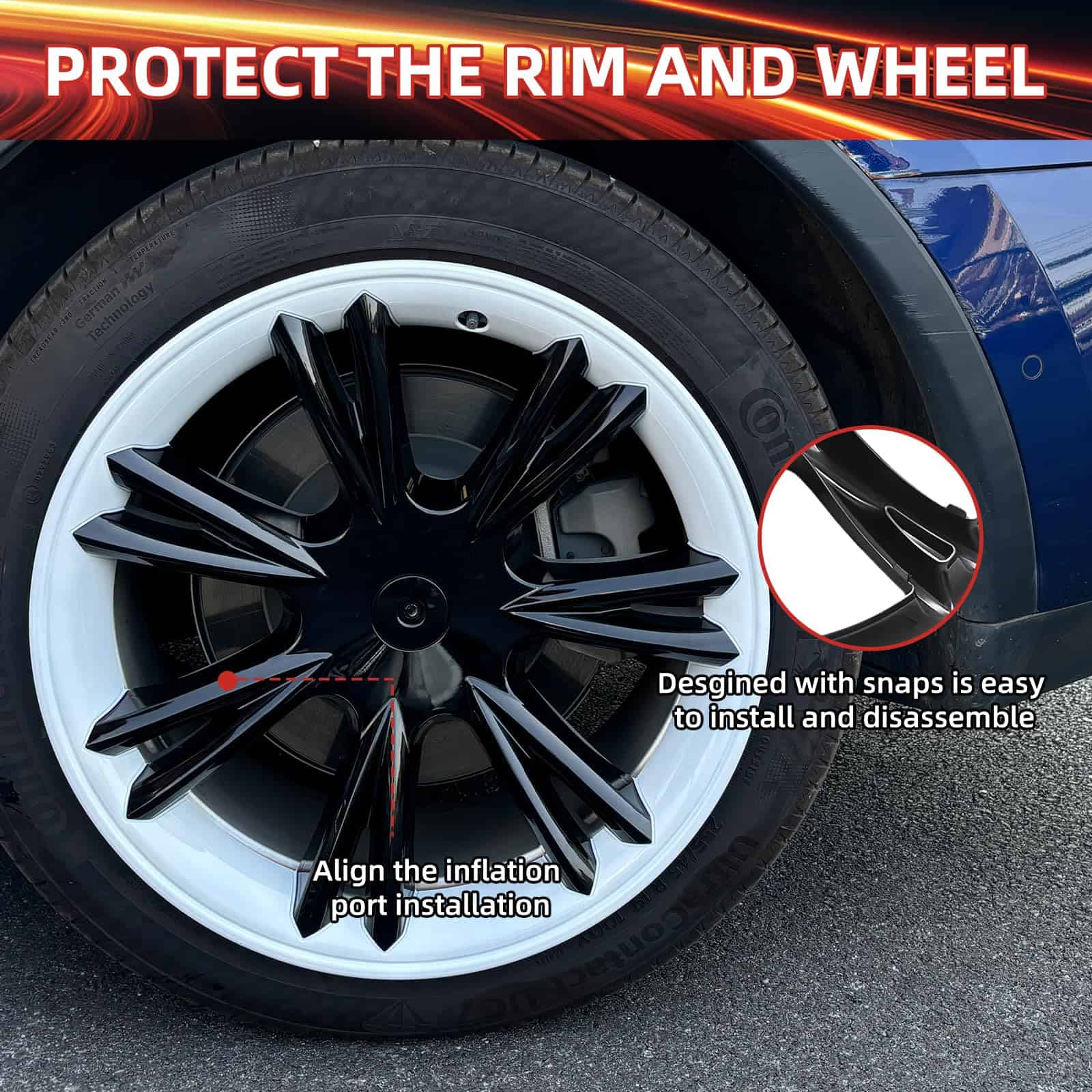 Cubiertas de rueda para accesorios Tesla Model Y 2024 de 19 - Imagen 7