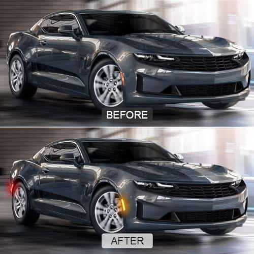 ROCCS 4PCS LED Luces de Marcador Lateral Ámbar y Rojo - Imagen 5