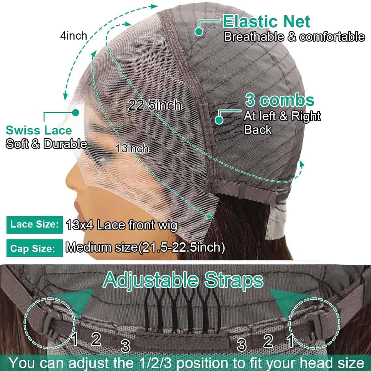 Peluca Bob Frontal de Encaje HD de 13x4 de Cabello Humano - Imagen 6