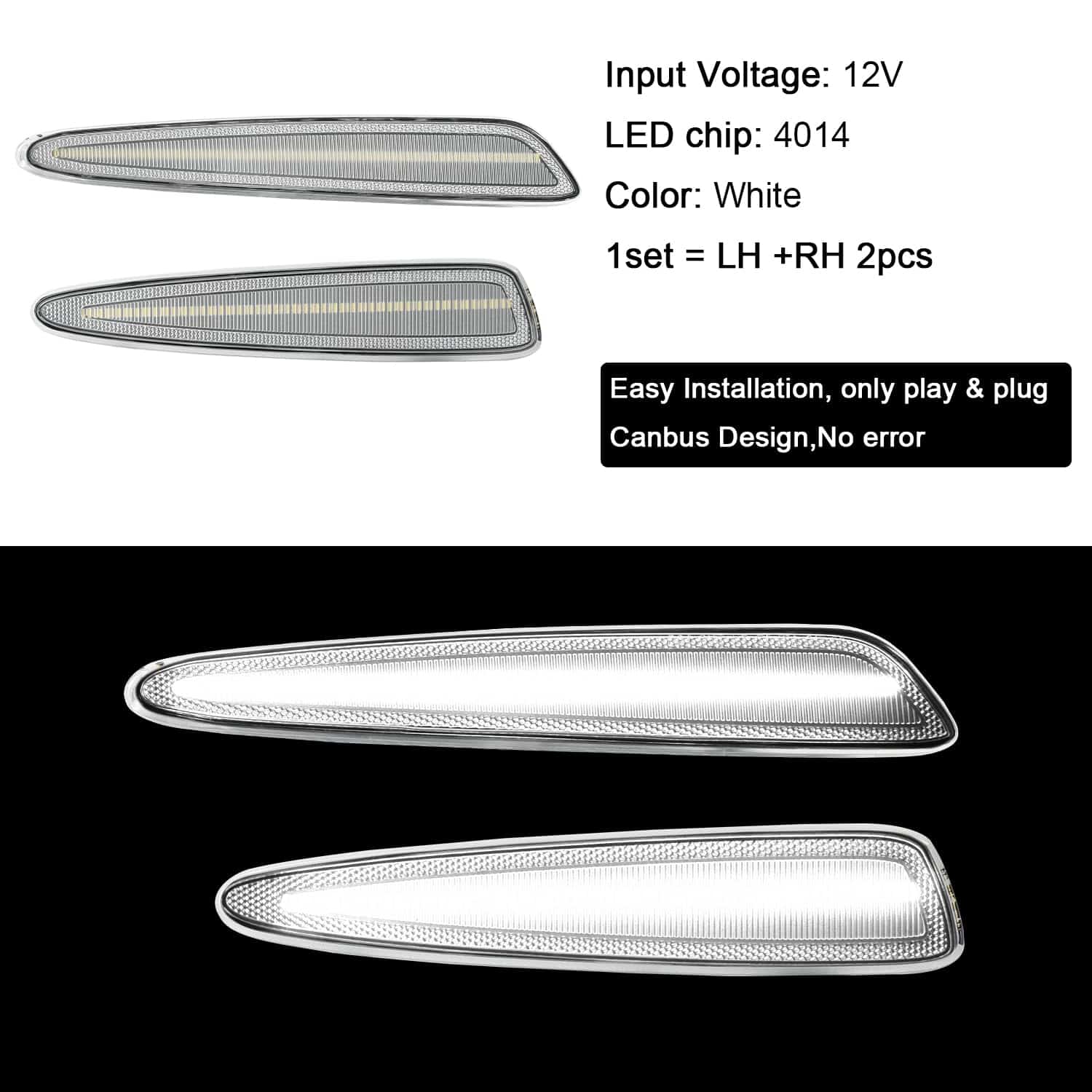 Luces de Marcador de Lateral para Corvette C6 Compatible - Imagen 4