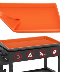 Tapete de Silicona para Parrilla de 36" para -Naranja