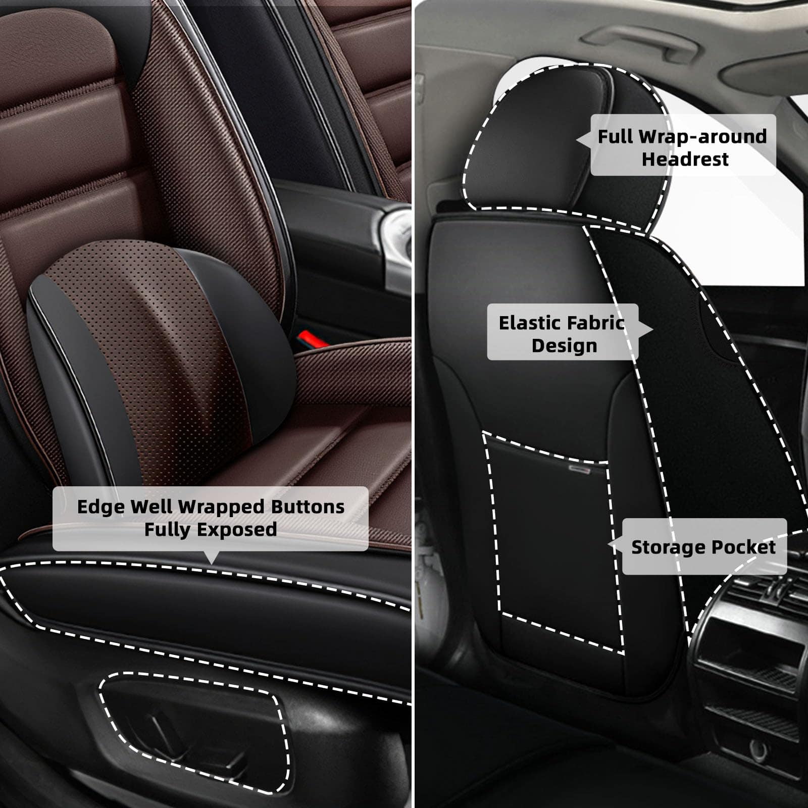 Fundas de asiento para automóvil SIMITOES Fit para Dodge - Imagen 3