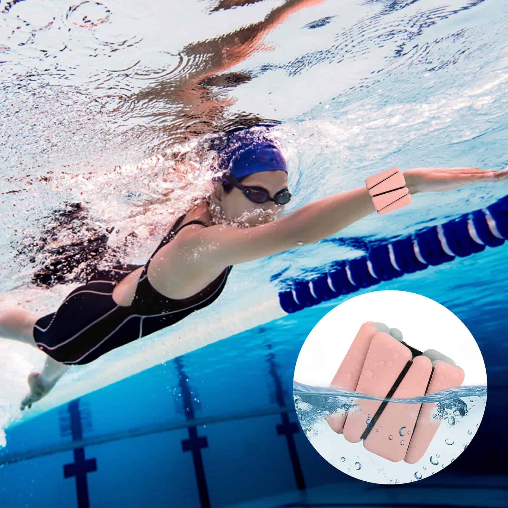 Pesas de muñeca y tobillo Beyoung para -Rosa - Imagen 7