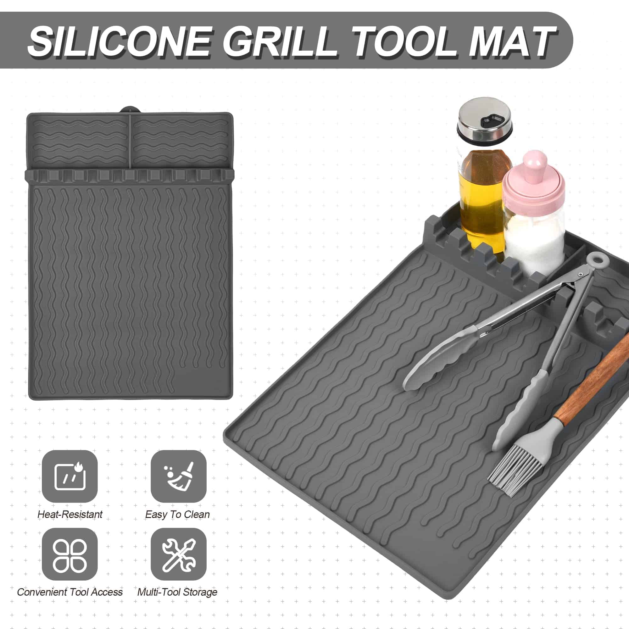 Tapete de Silicona para Estante Lateral de Parrilla para - Imagen 5