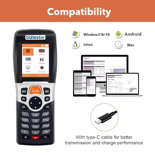 Escáner de códigos de barras inalámbrico - -N4-1D-OR) - Imagen 5