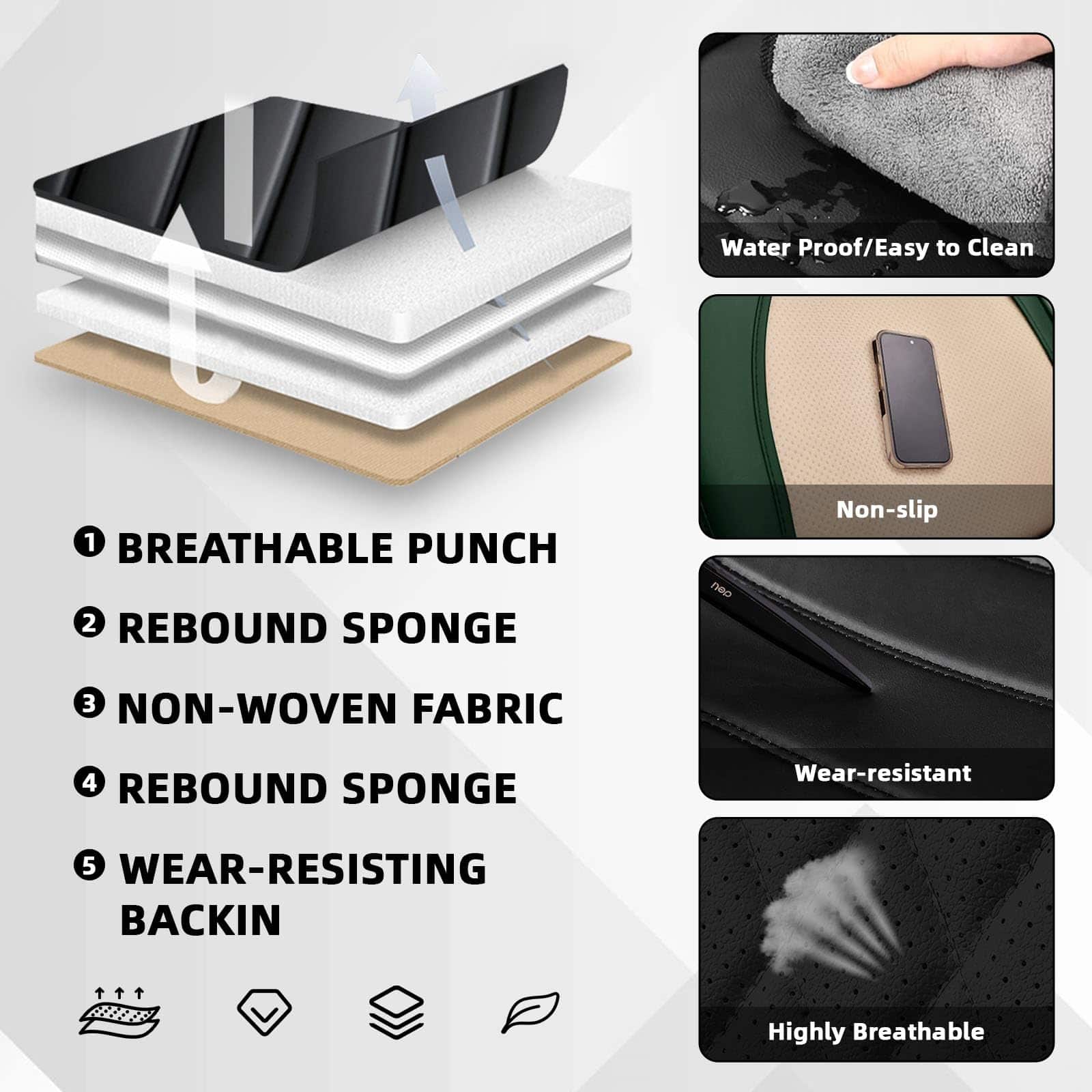 Cubre asientos para Chevy Trax 2015-2024, Protector de - Imagen 7