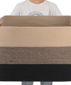 Canasta XXXL OIAHOMY para Mantas, Canasta Rectangular de