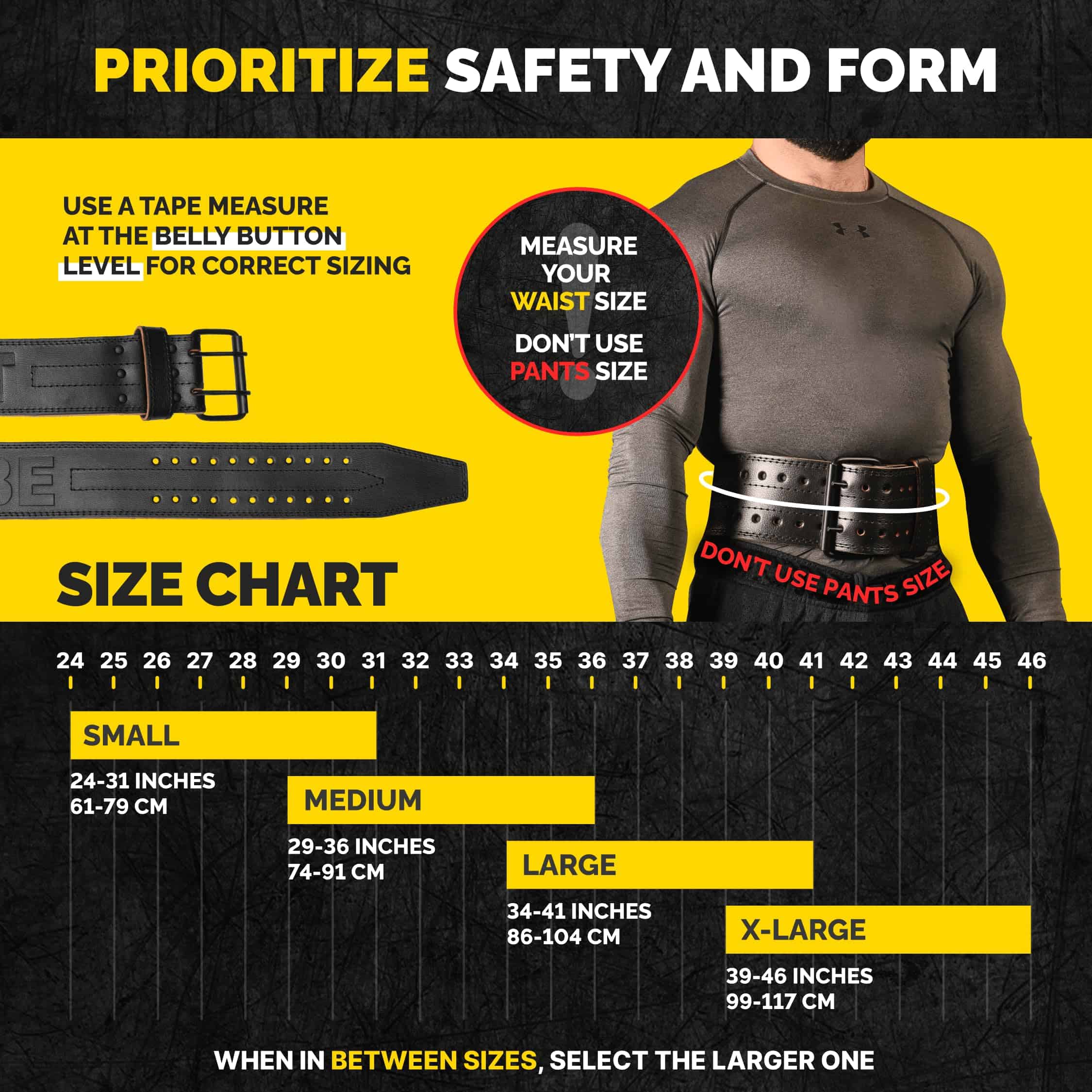 Cinturón de Levantamiento de Pesas Premium -Negro - Imagen 3