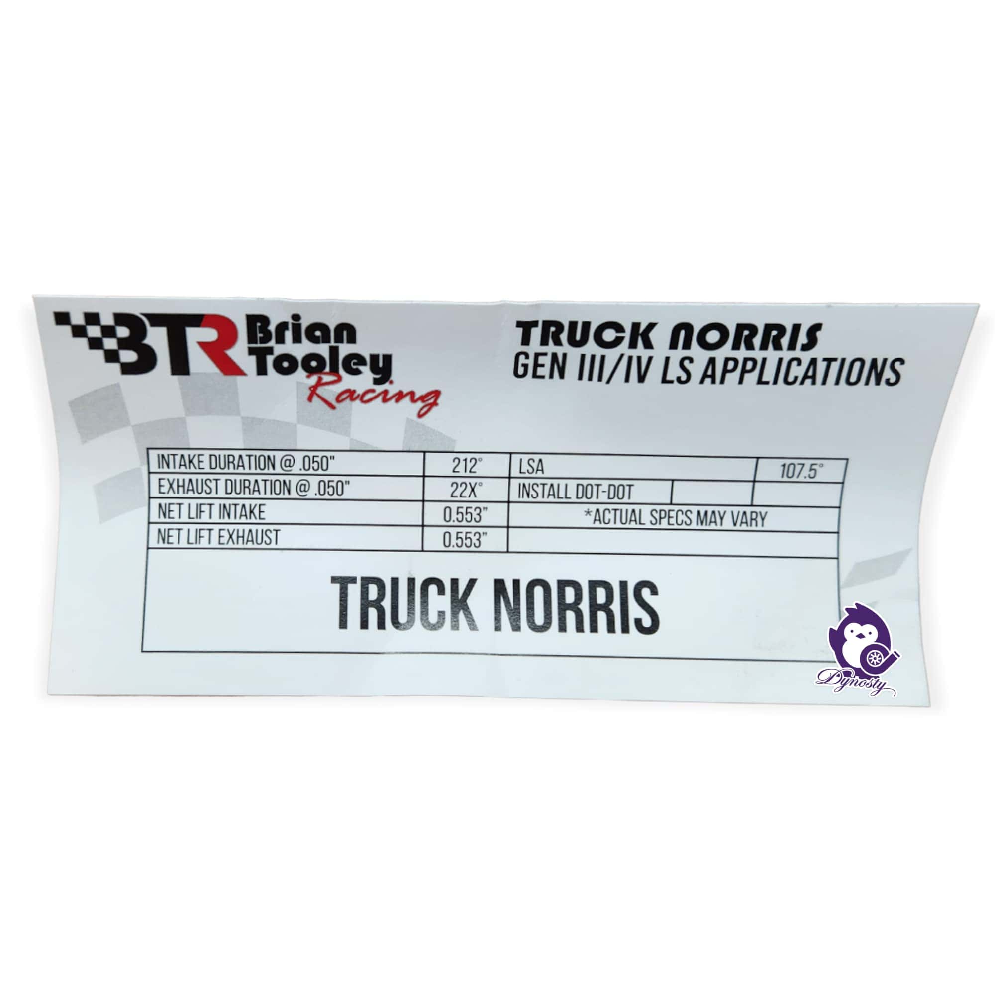 Kit de árbol de levas BTR TRUCK NORRIS con varillas de - Imagen 3