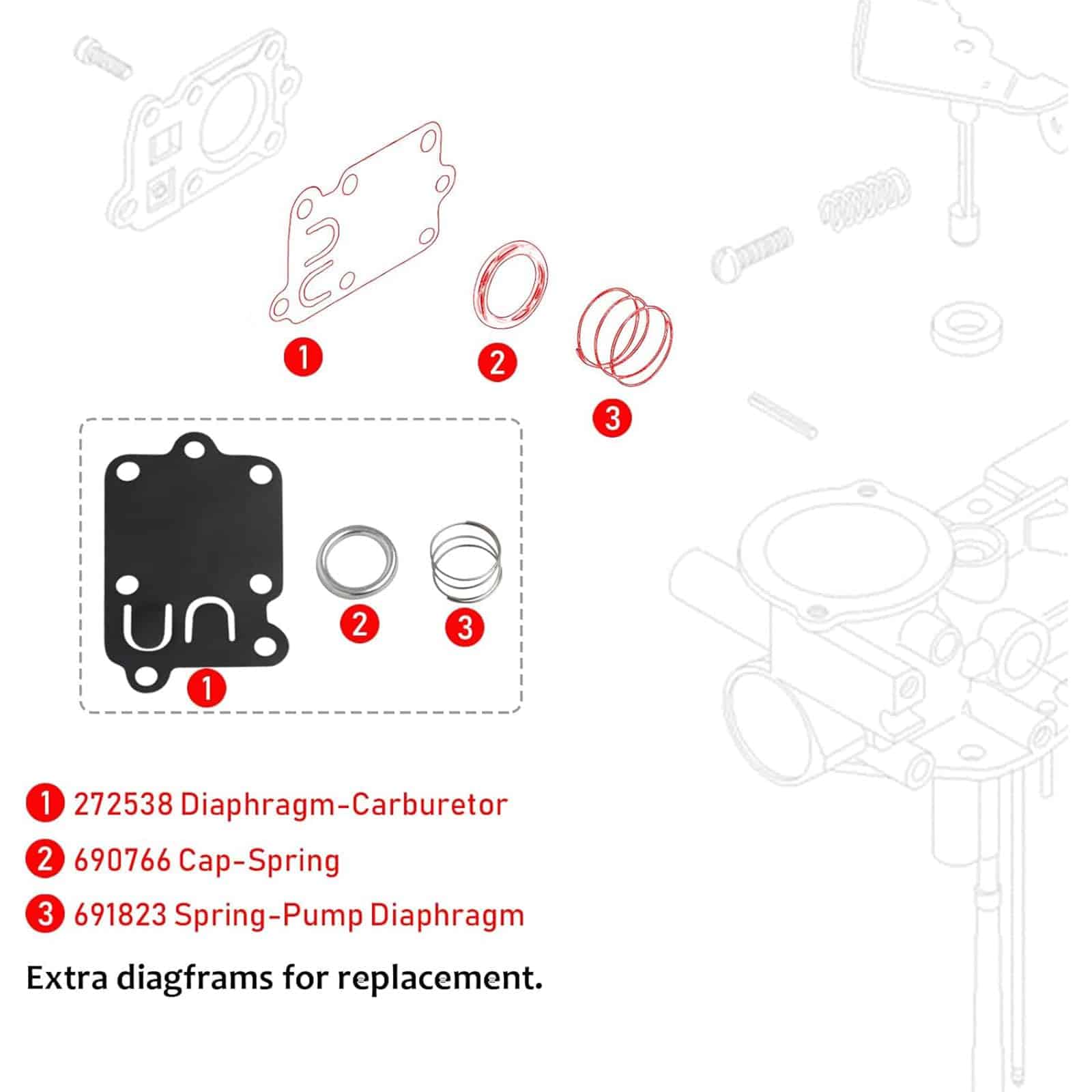 Carburador Drblawi Compatible con 5HP 498298 y Filtro de - Imagen 8