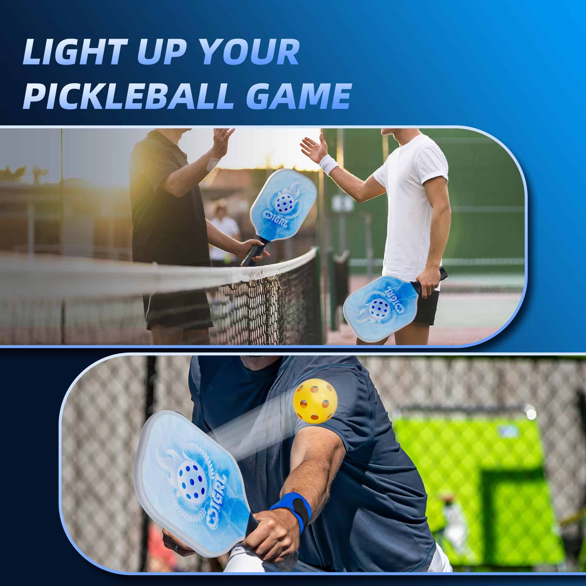 Paletas de Pickleball LED iluminadas, paletas de pickleball - Imagen 7