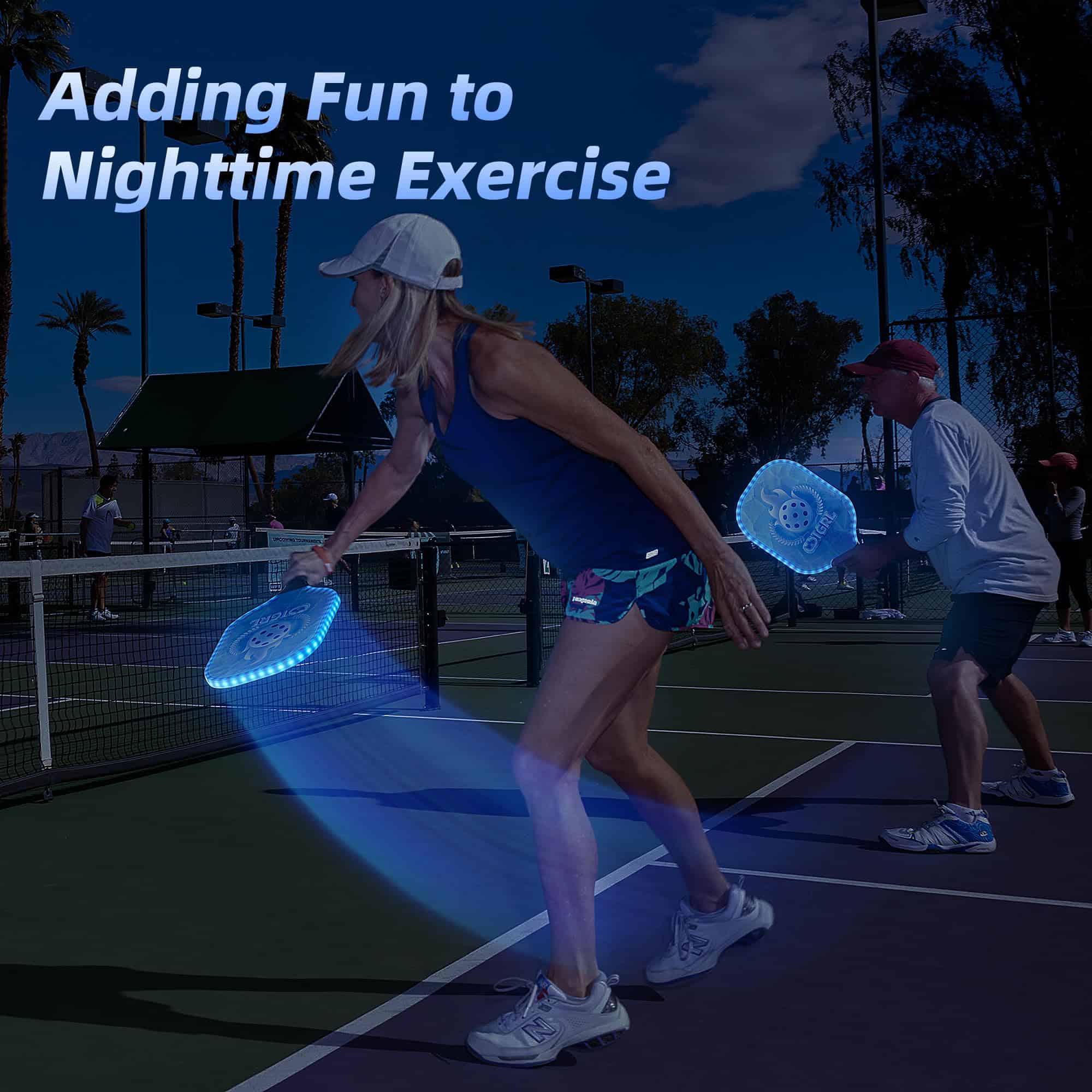 Paletas de Pickleball LED iluminadas, paletas de pickleball - Imagen 6