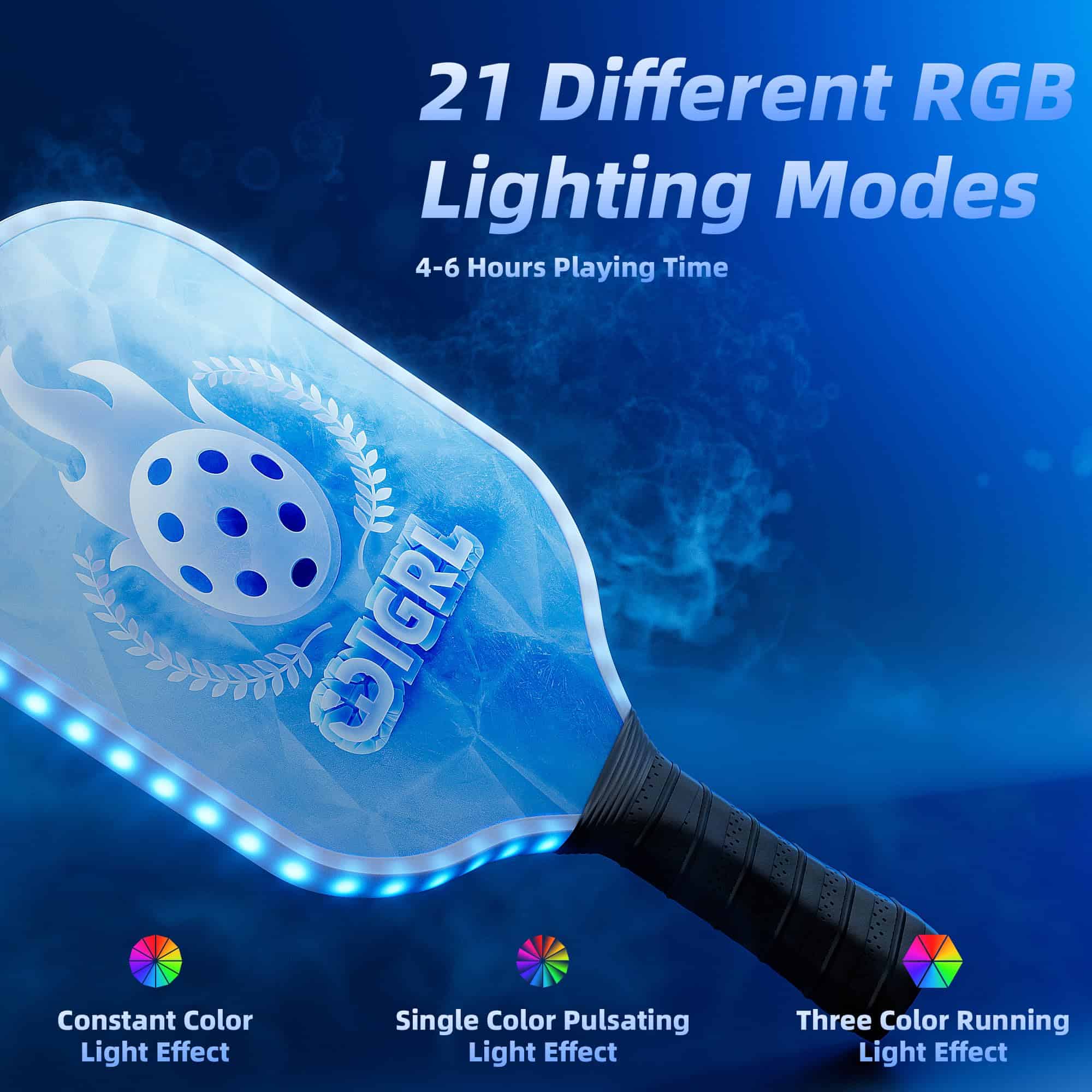 Paletas de Pickleball LED iluminadas, paletas de pickleball - Imagen 3