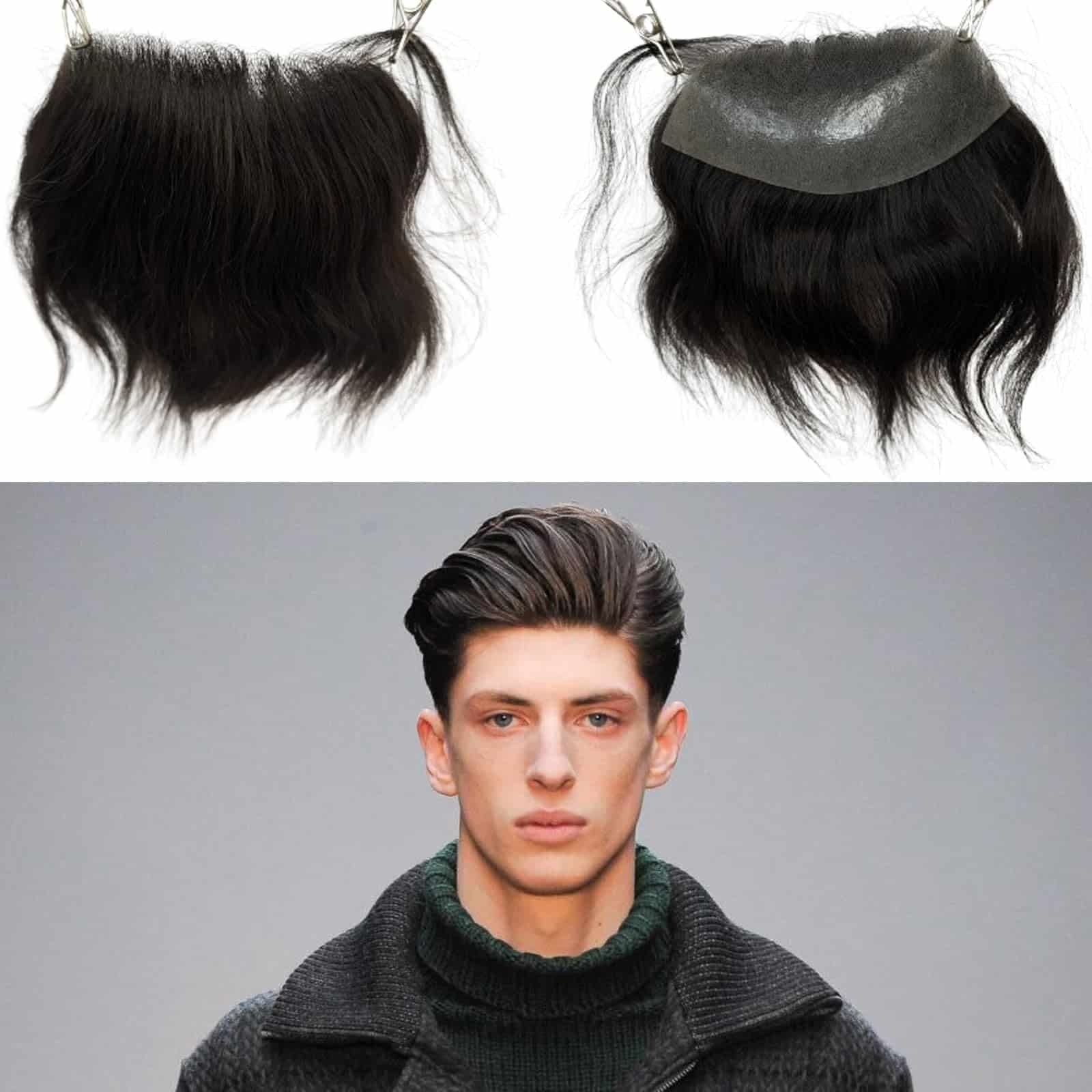 Toupee de Línea de Cabello Frontal para Hombres Voloria