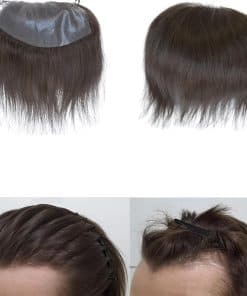 Voloria Peluca de Frente para Hombres 100% Cabello Humano
