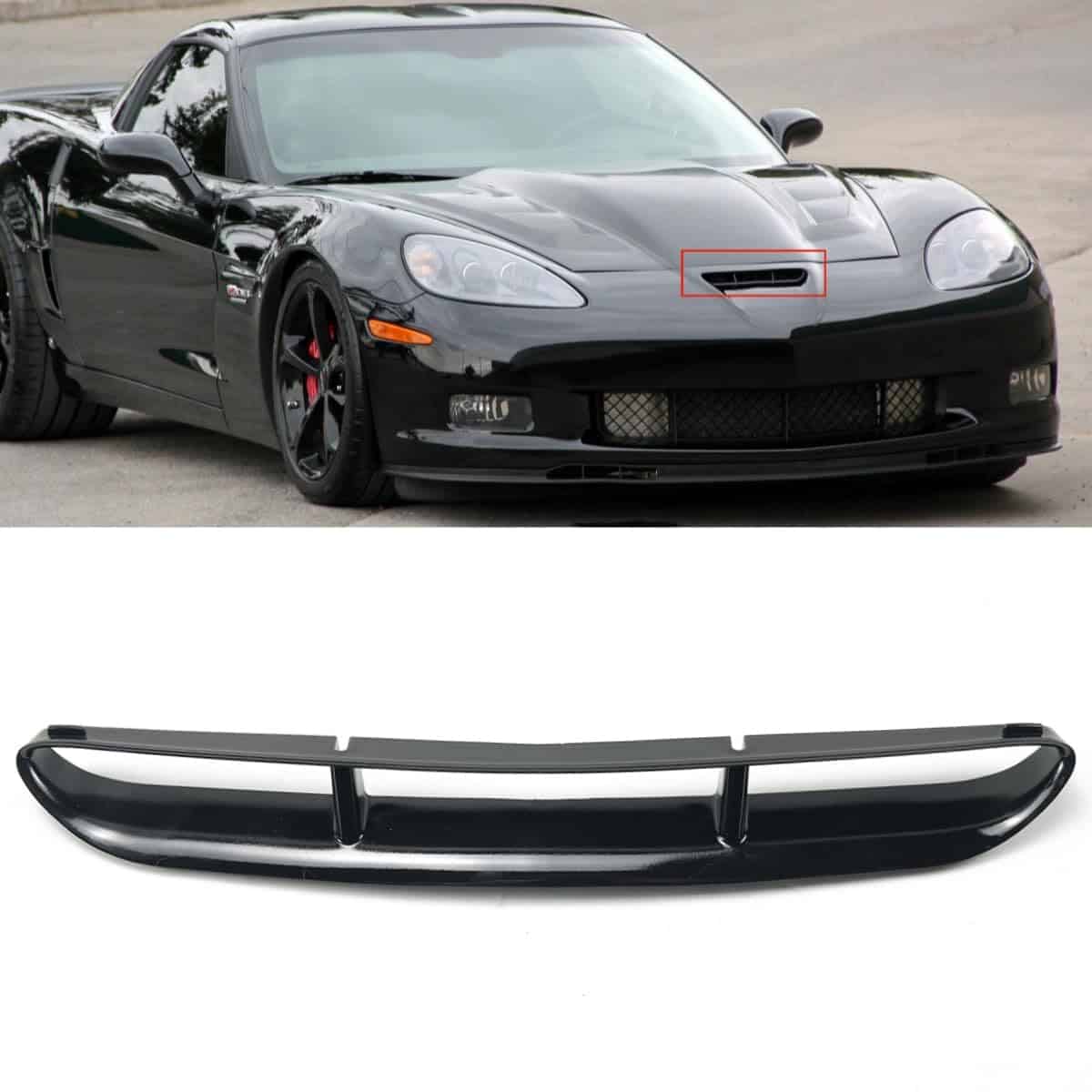 Rejillas del capó delantero compatibles con Corvette C6