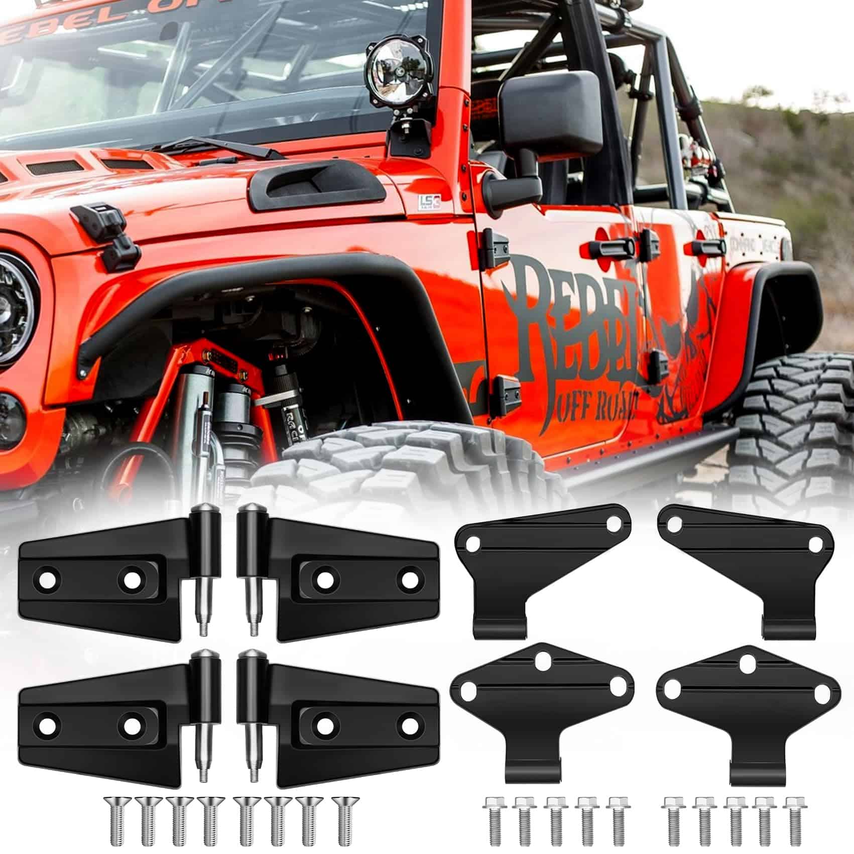Conjunto de Bisagras para Puerta Jeep Wrangler JK de 2