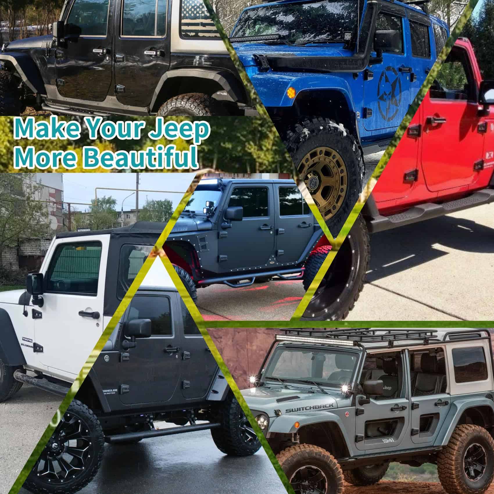 Conjunto de Bisagras para Puerta Jeep Wrangler JK de 2 - Imagen 4