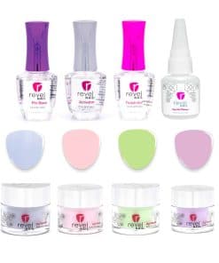 Kit de Inicio de Revel Nail - Kit de Uñas de Inmersión en