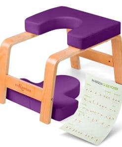 Banco de Yoga para Soporte de Cabeza BODY -Morado Clásico