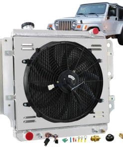 Radiador de aluminio KUNTAUTOS para Jeep Wrangler YJ TJ