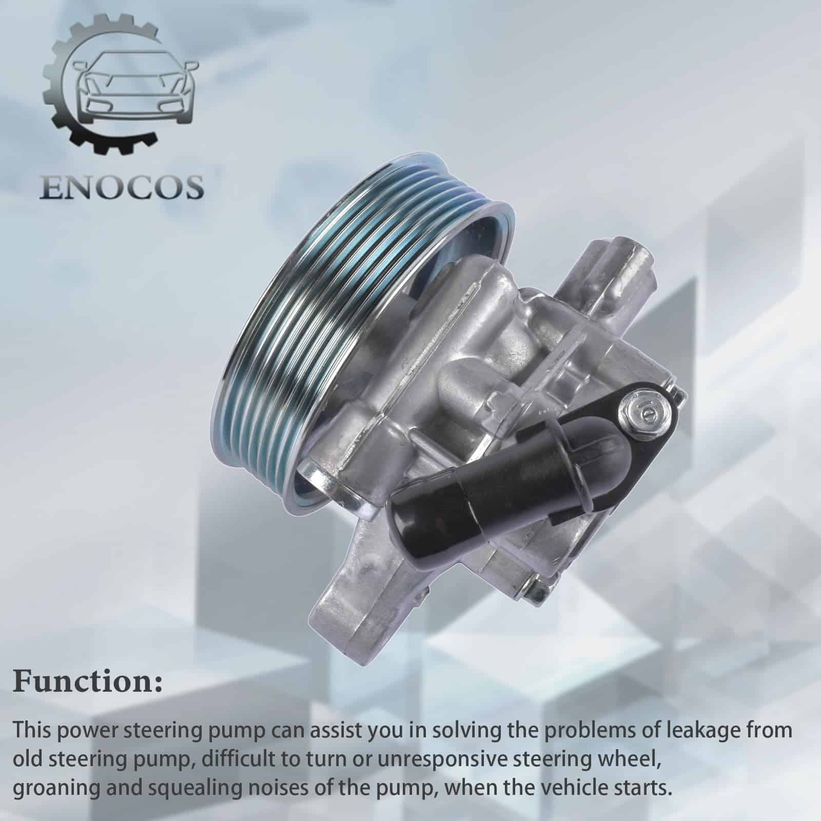 Bomba de asistencia de dirección Enocos 21-5495 con polea - Imagen 5
