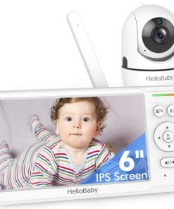 Monitor de Bebé HelloBaby con Pantalla IPS de 6" - Batería