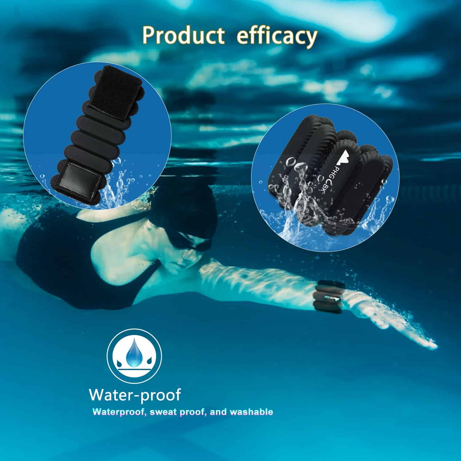 Pesas de Muñeca y Tobillo de 2 Libras para Mujeres - Juego - Imagen 5