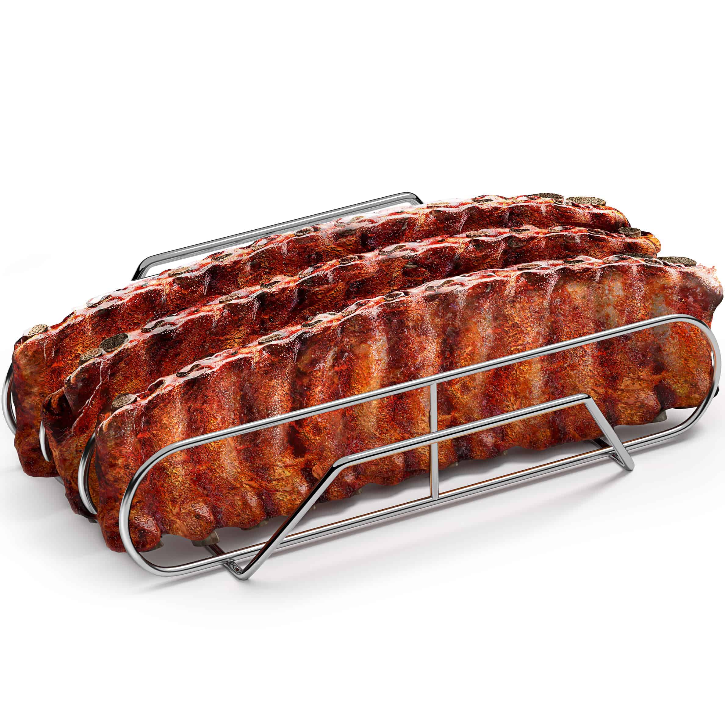 Sorbus Non-Stick Rib Rack XL - Soporte para Asar de Acero