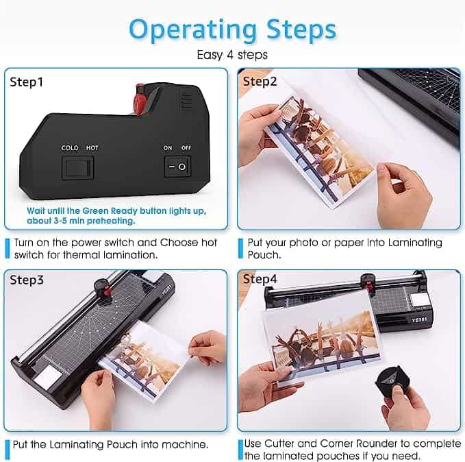 Máquina Laminadora A3/A4/A6, YE381 Máquina de Laminado - Imagen 7