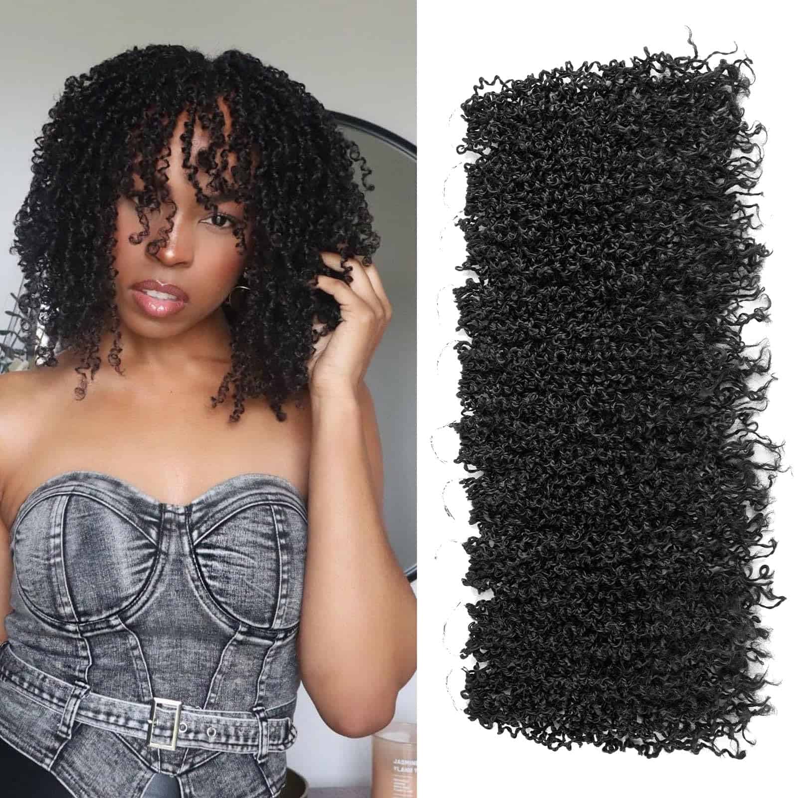 Extensiones de Cabello Yanky Twist Crochet Braids en Color