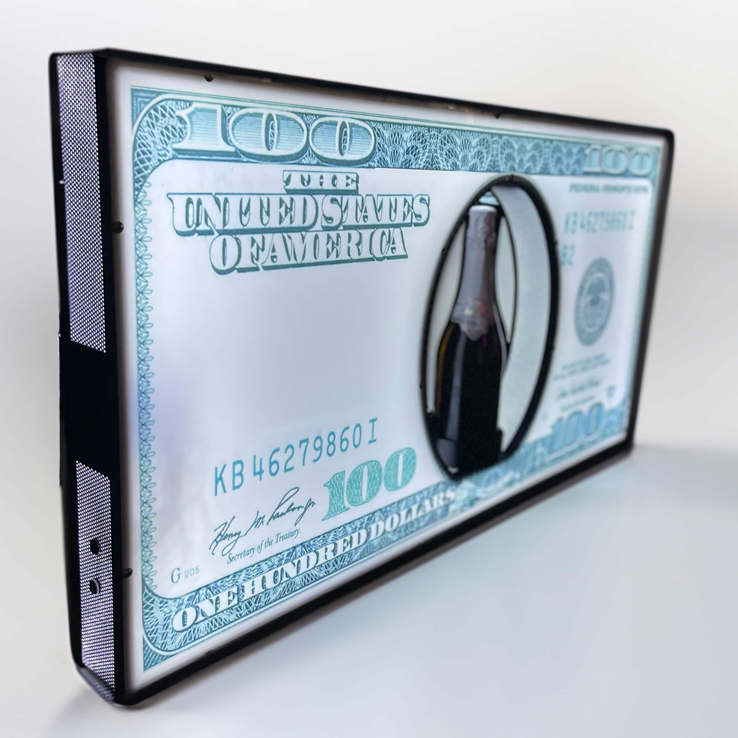 Presentador de Botellas LED para Discoteca ($100 Bill, XL)