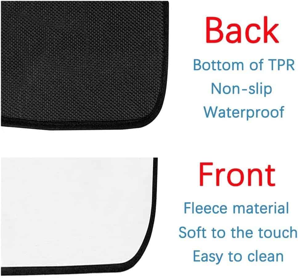 4 Piezas Alfombrillas de Coche, Lindo Niño y Niña Dibujos - Imagen 5