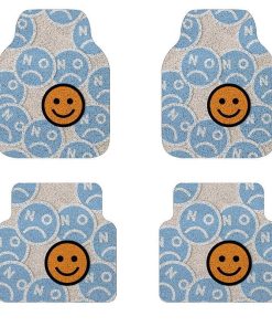 Juego de 4 tapetes para piso de automóvil, lindos tapetes