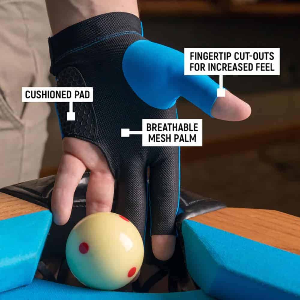 Guante de Billar Pool McDermott - para -Azul - Imagen 6