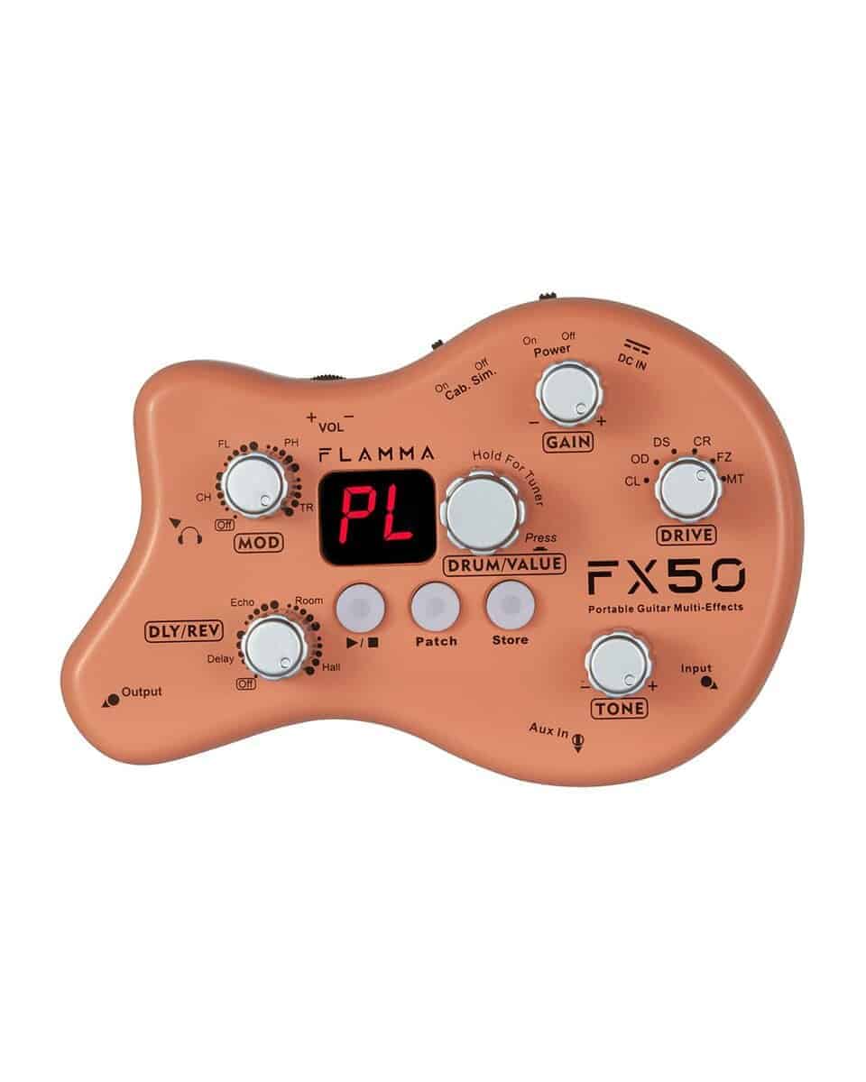 Pedal de Efectos de Guitarra FLAMMA FX50 Multiefectos Mini