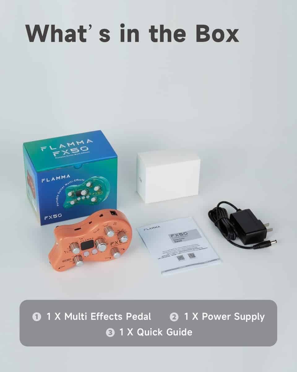 Pedal de Efectos de Guitarra FLAMMA FX50 Multiefectos Mini - Imagen 9